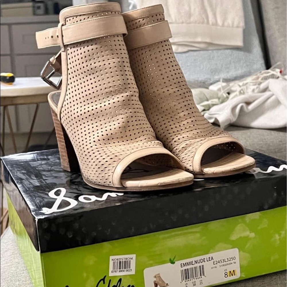 Sam Edelman peep toe booties